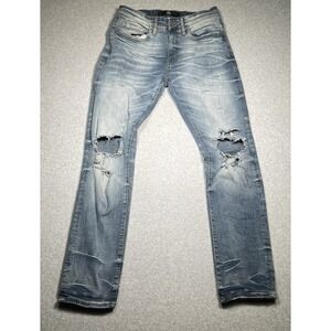 Jordan Craig Denim Blue Jeans‎ Distressed Collin's Straight Fit Stretch 32x32